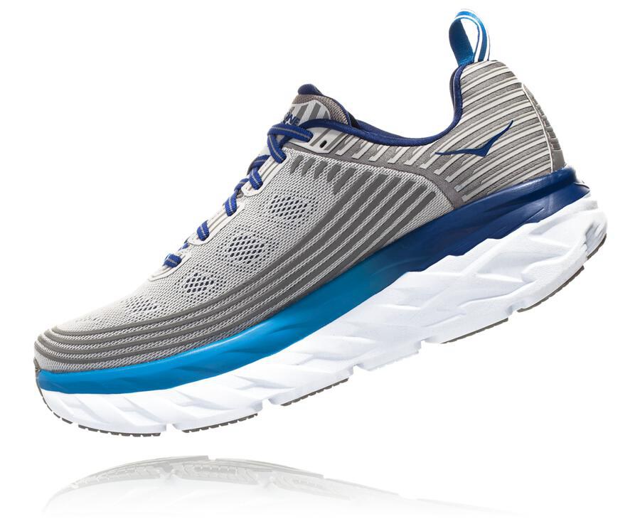 Hoka One One Koşu Ayakkabısı Erkek Gri - Bondi 6 - CM5429013